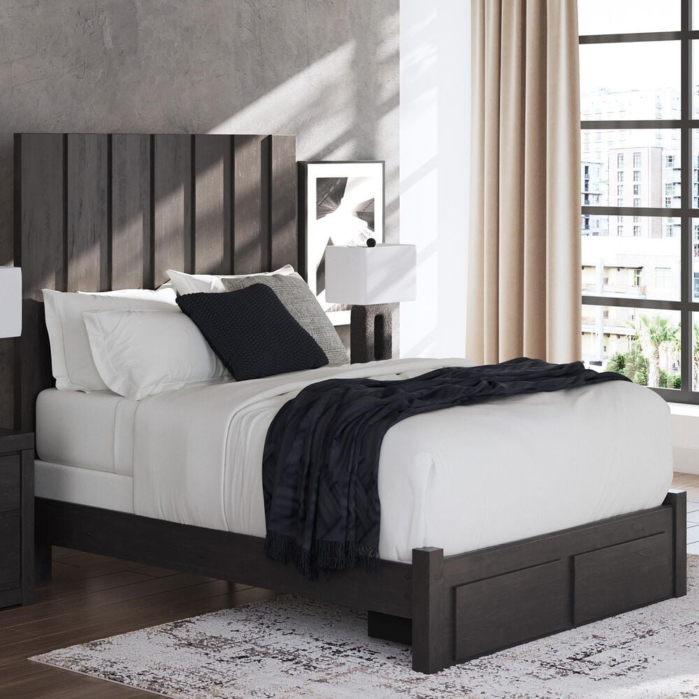 Ashley Fraluna Queen Panel Storage Bed  in Charcoal, , large