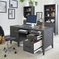 Riva Ridge Preston 66" Executive Desk in Urban Grey, , large