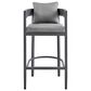 Armen Living Argiope Patio Bar Stool in Dark Gray, , large