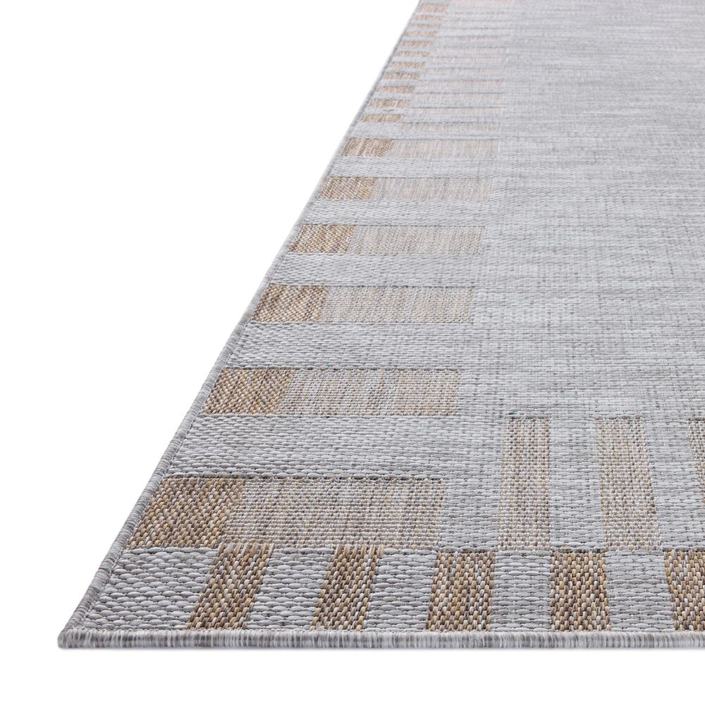Amber Lewis x Loloi Topanga 7&#39;10&quot; x 10&#39; Silver and Natural Indoor/Outdoor Area Rug, , large
