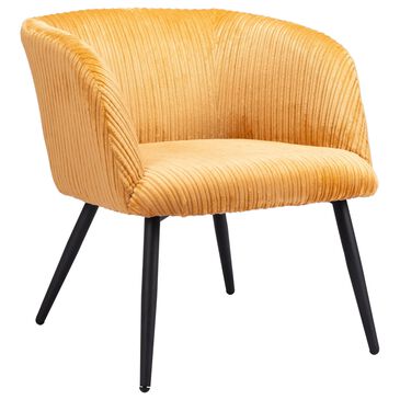 Zuo Modern Papillion Accent Chair in Yellow, , large