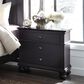 Riva Ridge Oxford 5 Piece King Storage Panel Bedroom Set in Black, , large