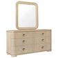 Chapel Hill Huntington 6-Drawer Dresser and Mirror in Beach Grass, , large