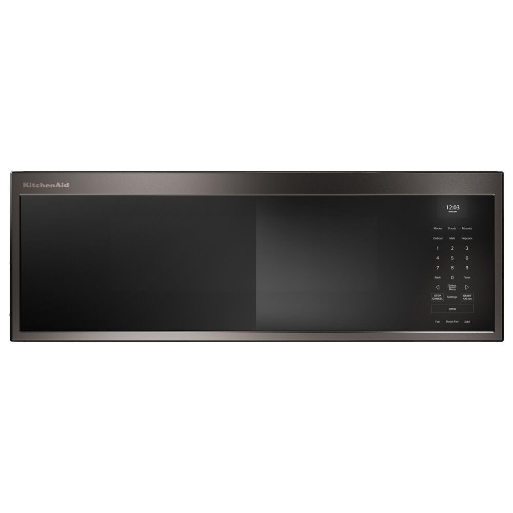 KitchenAid 1.1 Cu. Ft. Smart Low Profile Microwave Hood Combination with Dual Fan Ventilation in Black Ore, , large