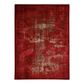 Nourison Karma KRM01 3"9" x 5"9" Red Area Rug, , large