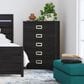 Mayberry Hill Tobias 5-Drawer Chest in Black, , large