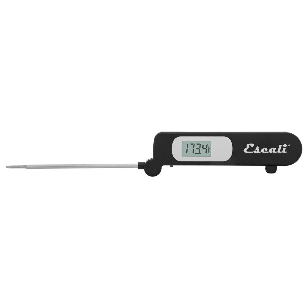 Kitchen Supply Folding Digital Thermometer in Black, , large