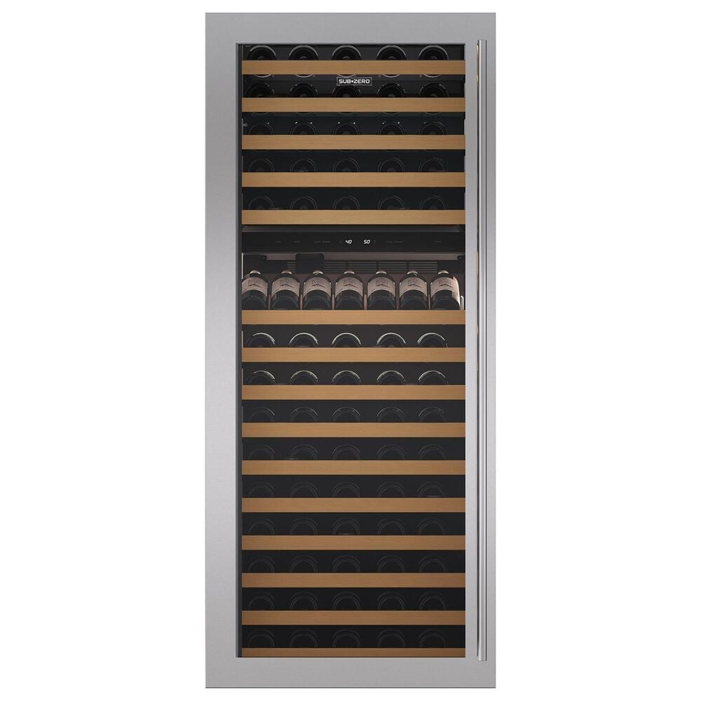 Sub-Zero Classic Series 30" Flush Inset Front Panel with Tubular Handle in Stainless Steel, , large