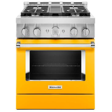 KitchenAid 4.1 Cu. Ft. Freestanding Gas Range with True Convection in Yellow Pepper, , large