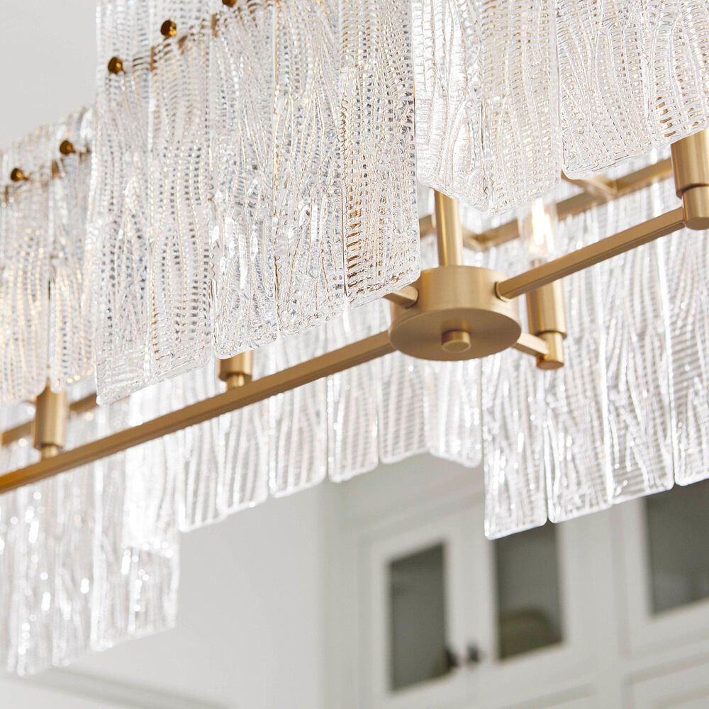 Cyan Othello Chandelier in Aged Brass, , large