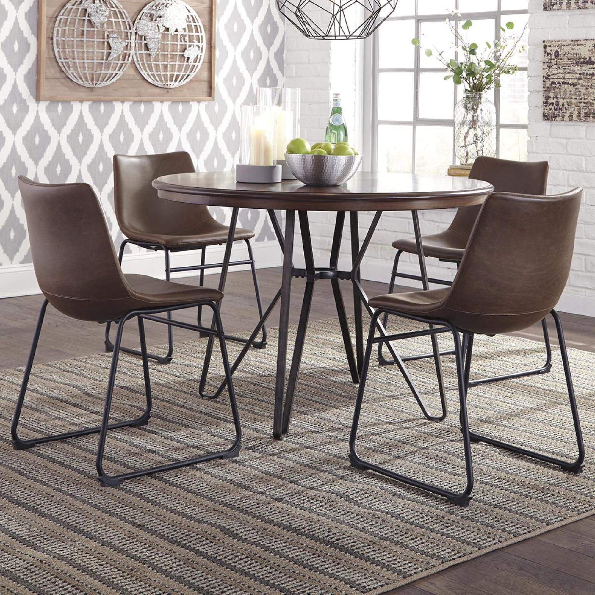 Signature Design by Ashley Centiar 5 Piece Dining Set in Two Tone