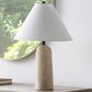 37B Agate Rounded Table Lamp in Natural Travertine, , large