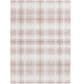 Central Oriental Rugease Plaid 5" x 7" Beige and Ivory Area Rug, , large