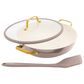 Green Pan Reserve Pro 11" Ceramic Nonstick Everyday Pan with Lid in Latte, , large