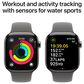 Apple Watch Series 10 GPS + Cellular 42mm Natural Titanium Case with Stone Gray Sport Band - S/M, , large
