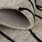 Feizy Enzo 2" x 3" Black and Taupe Area Rug, , large