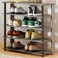 HOMLUX 5-Tier Shoe Rack in French Oak and Black, , large