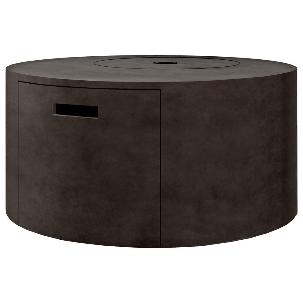 Ebel Outdoor Furniture Bellino and Cabana 5-Piece Fire Pit Chat Set in Iron, Fog and Graphite, , large