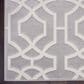 Nourison Joli 5"3" x 7"3" Grey and White Area Rug, , large