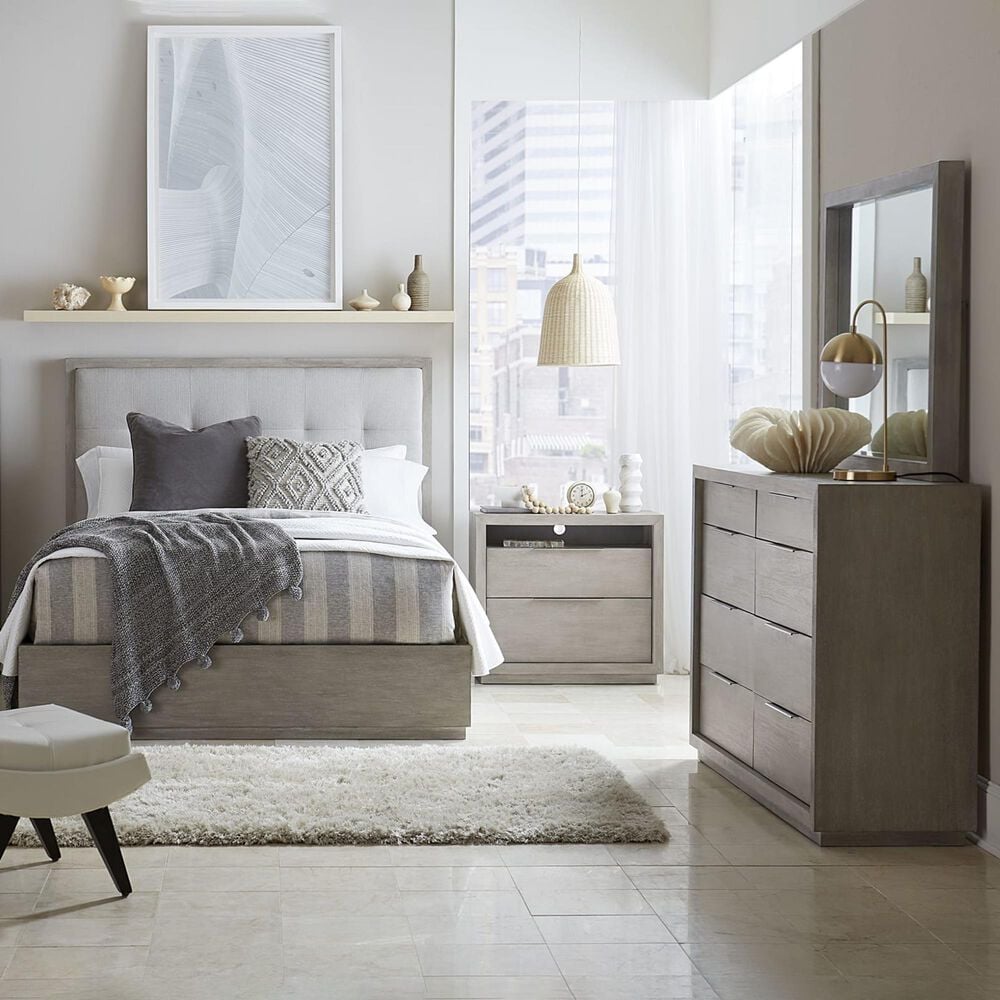 Urban Home Oxford Mineral Queen Bed and Dresser in Gray, , large