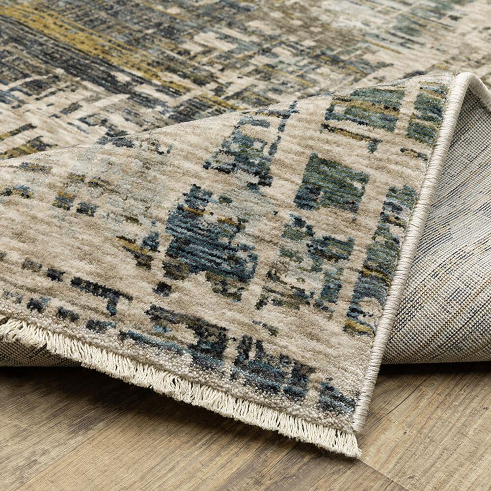 Oriental Weavers Hayden 7&#39;10&quot; x 10&#39;10&quot; Blue and Gold Area Rug, , large
