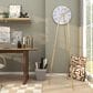 Maple and Jade 66" Adjustable 3-Tier Display Easel with Circular Ring Top in Polished Gold, , large