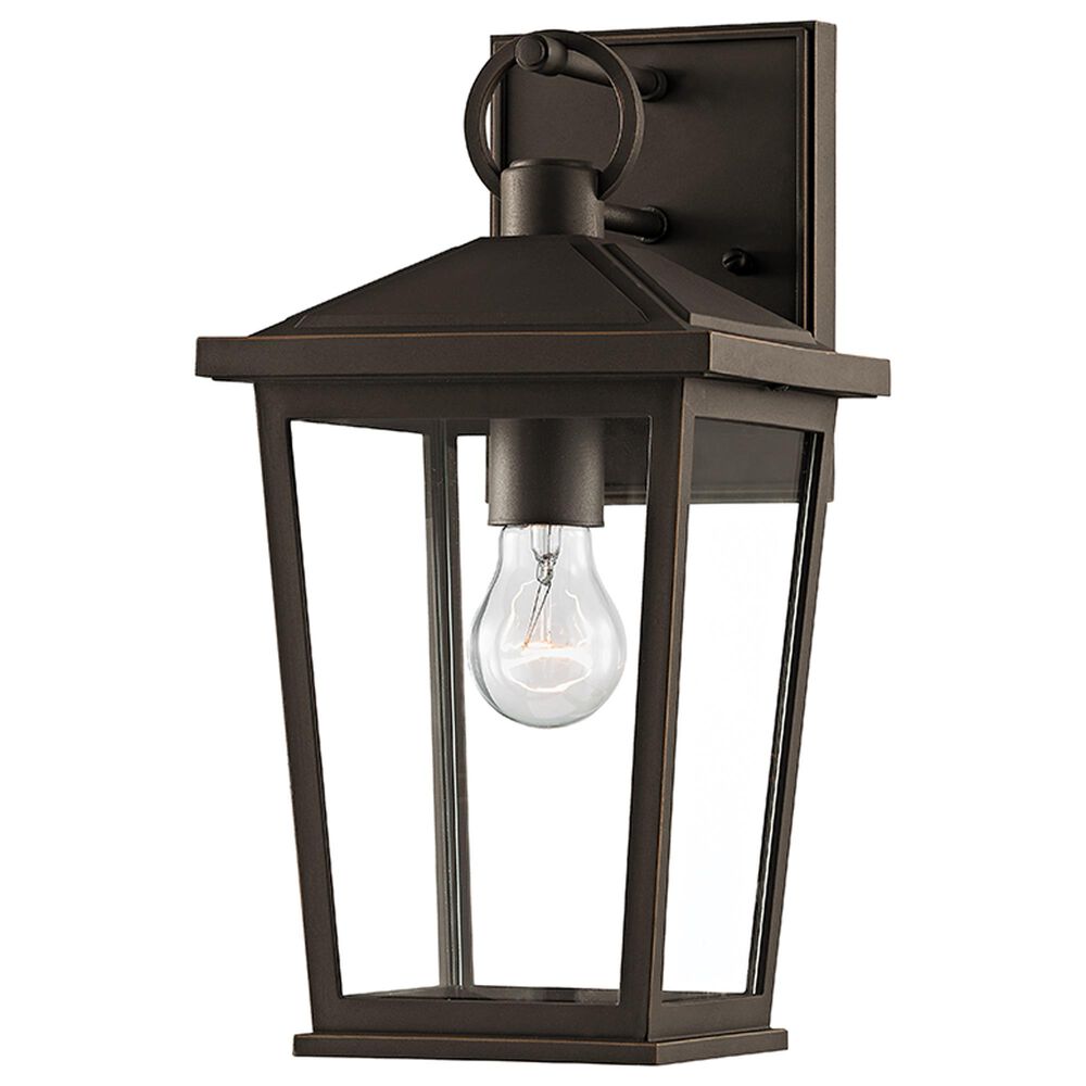 Troy Lighting Soren 14" 1-Light Exterior Wall Sconce in Textured Bronze with Highlights, , large
