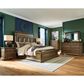 Millenium Frantanna 5 Piece King Panel Storage Bedroom Set in Brown, , large