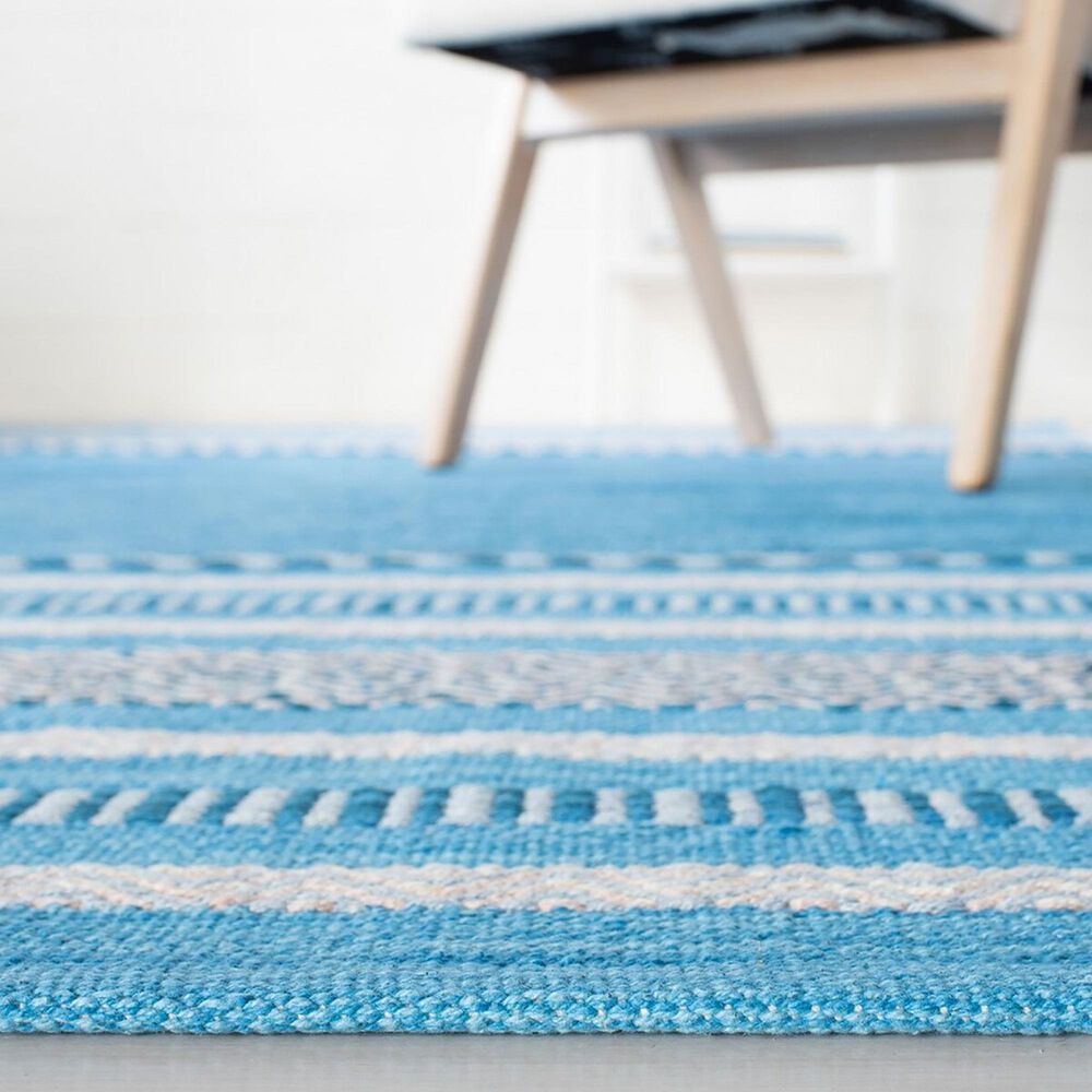Safavieh Montauk MTK215M 2&#39;6&quot; x 8&#39; Blue and Grey Runner, , large