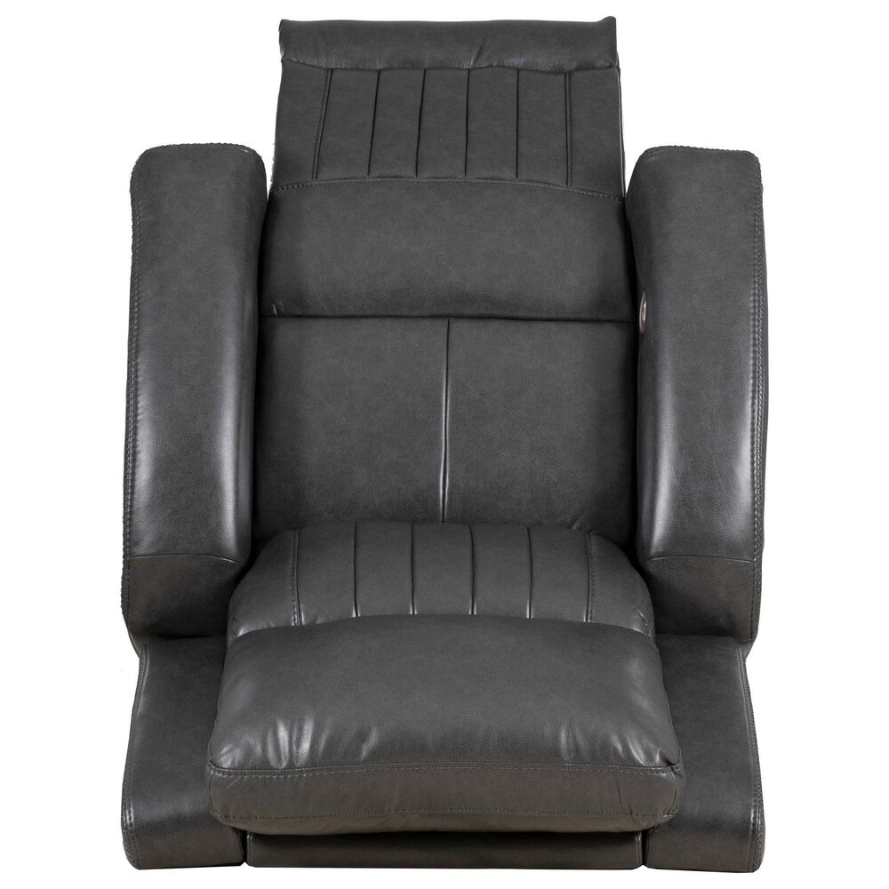 Linon Home Decor Izaiah Power Glider Recliner in Grey, , large