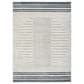 Nourison Astra Machine Washable ASW04 3"3" x 5" Ivory and Blue Area Rug, , large