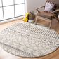 Safavieh Tulum 10" Round Ivory and Grey Area Rug, , large