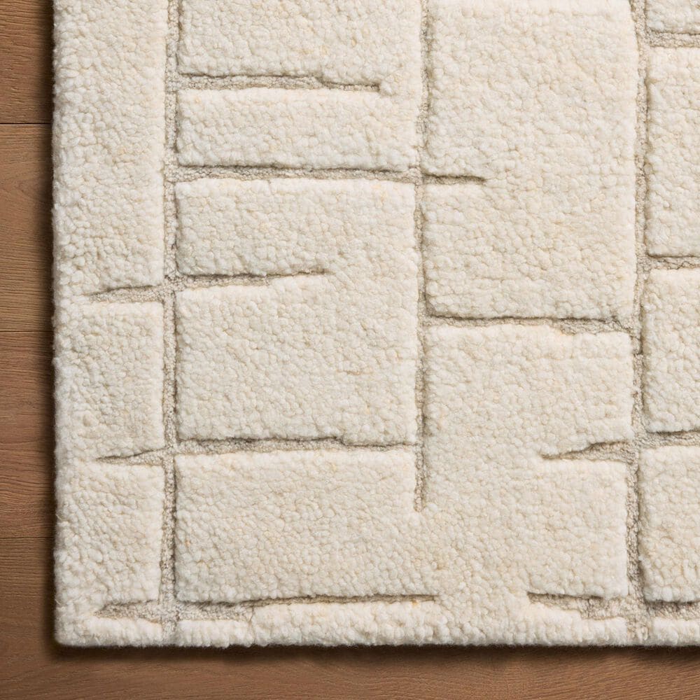 Loloi Octavia 4&#39; x 6&#39; Ivory and Stone Area Rug, , large