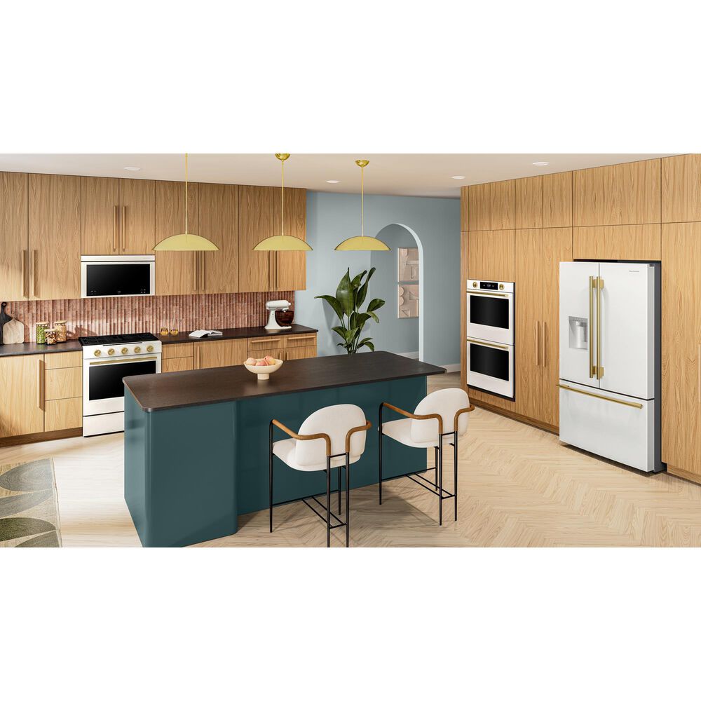 KitchenAid 1.1 Cu. Ft. Multifunction Over-the-Range Microwave Oven with Flush Built-In Design in Porcelain White, , large
