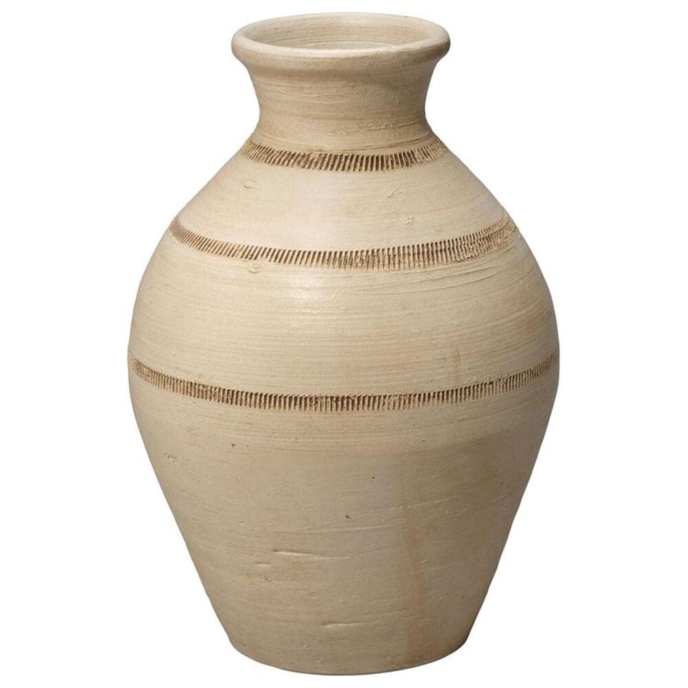 Jamie Young Hensley Ceramic Decorative Vase in Cream, , large