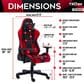 Techni Sport ProGamer2 Gaming Chair in Red and Black, , large