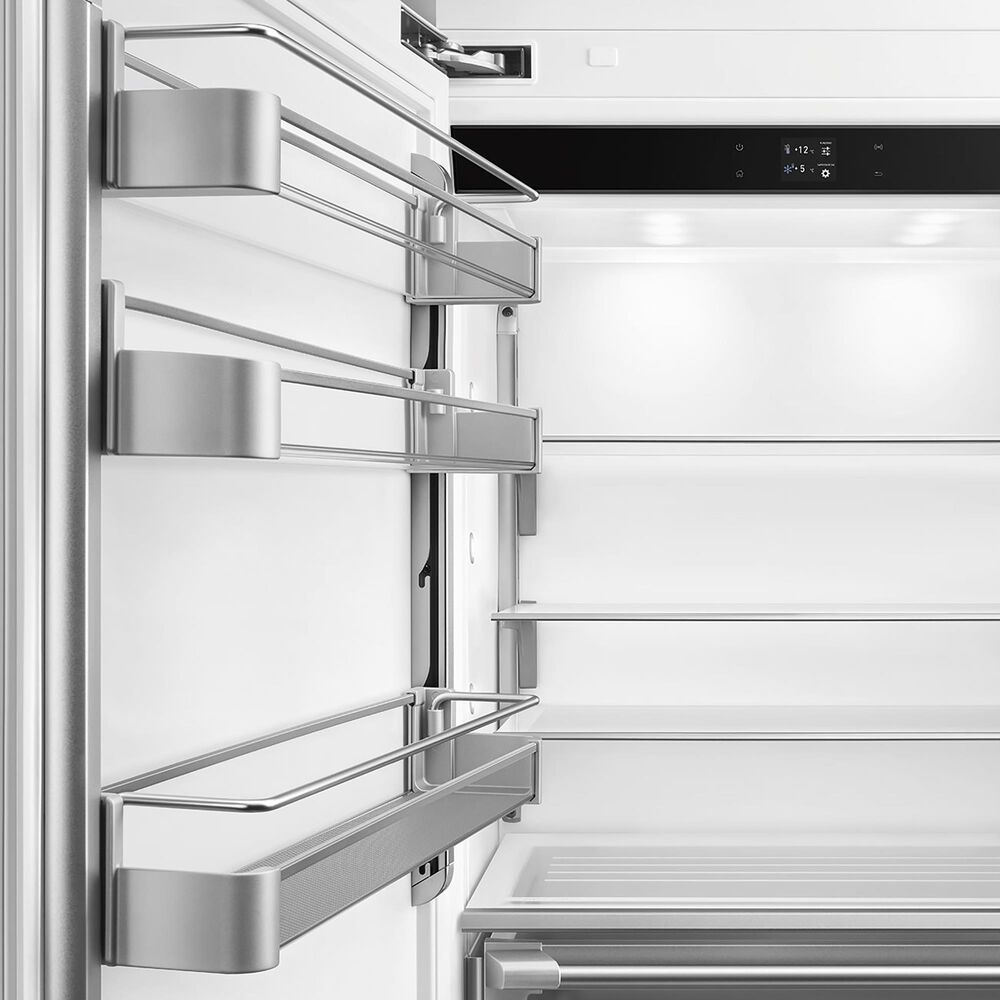 SMEG 19.64 Cu. Ft. Built-In Bottom Mount Refrigerator with Left Hinge in Stainless Steel, , large