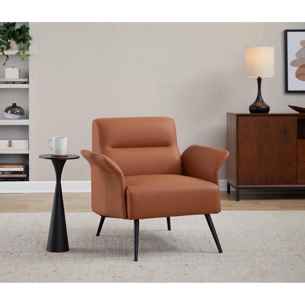 Lumisource Gemma 22" Side Table in Matte Black, , large