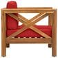 Hearth and Haven Brava Outdoor Club Chair with Cross-Back Design in Red, , large