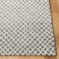 Safavieh Micro-Loop MLP353F 5" x 8" Gray and Ivory Area Rug, , large