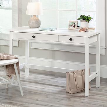 Sauder County Line Writing Desk in Soft White, , large