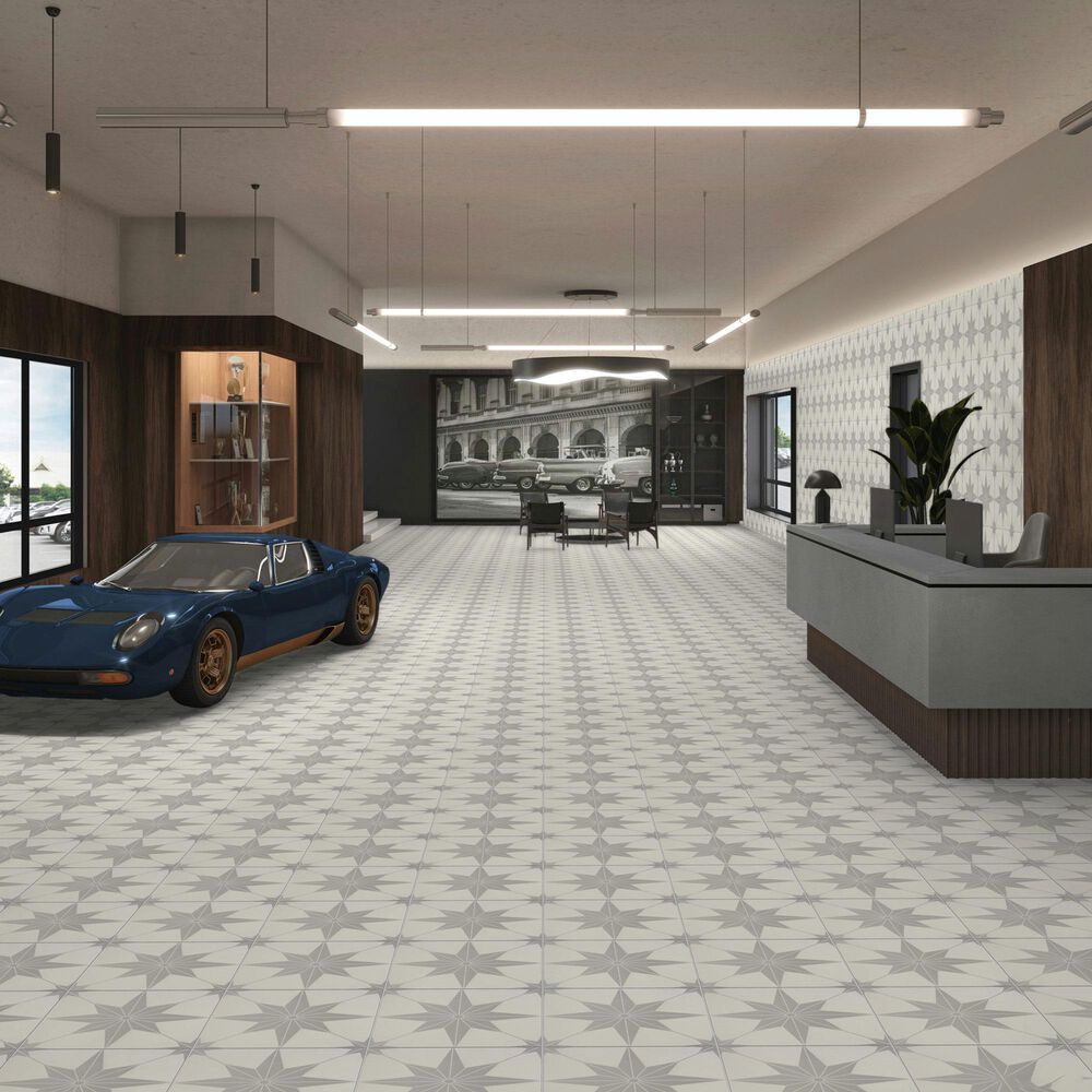 Dal-Tile Memoir Jewel Grey 12&quot; x 12&quot; Matte Ceramic Tile, , large