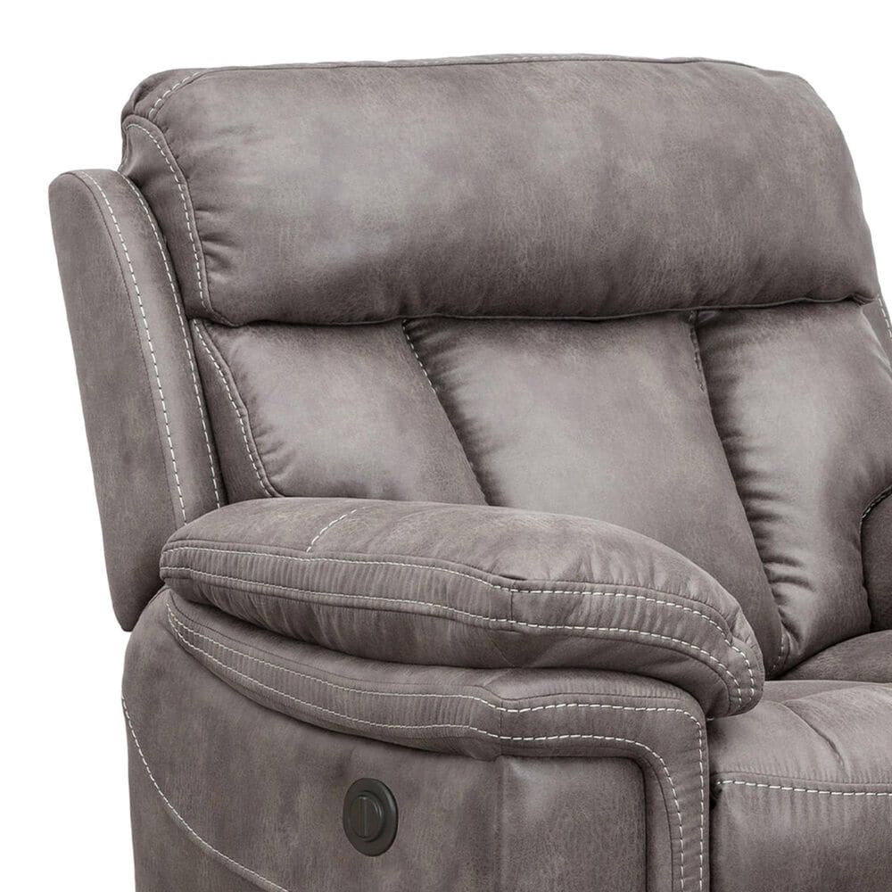 Blue River Estelle 3-Piece Power Reclining Living Room Set in Gunmetal, , large