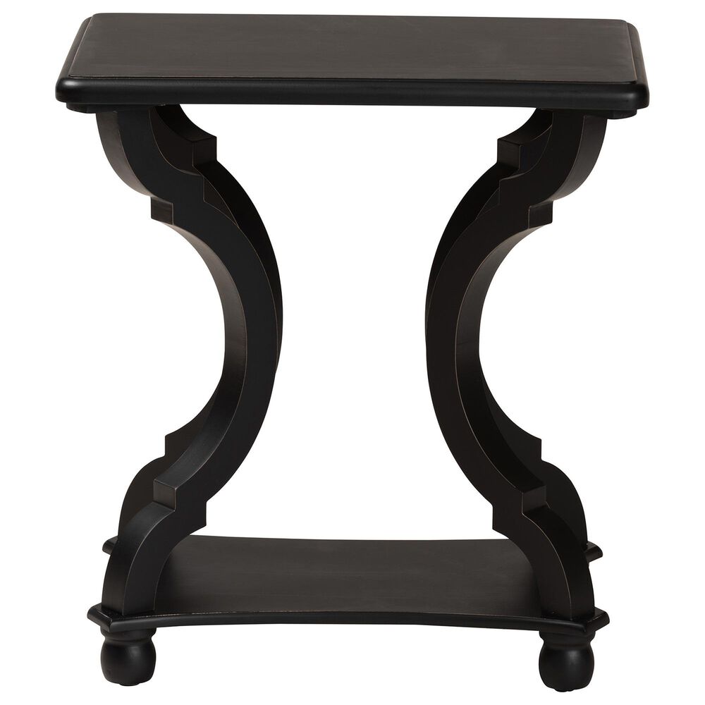Baxton Studio Cianna End Table in Black, , large