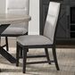 Mayberry Hill Axel Side Chair with Light Grey Upholstery in Espresso, , large