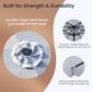 HOMLUX 10" Patio Umbrella with Lights in Gray, , large