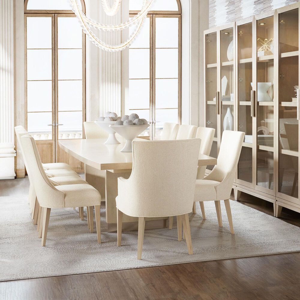 Hooker Furniture Westwood 9-Piece Rectangular Dining Set in Polished Limestone, , large
