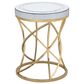 Pacific Landing Elise Round End Table in Silver and Gold, , large