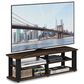 HOMLUX 43.3" Modern Entertainment Center TV Stand in Columbia Walnut and Black, , large