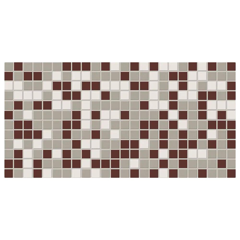 Dal-Tile Keystones Maple Blend 1" x 1" on 12" x 24" Porcelain Mosaic Sheet, , large